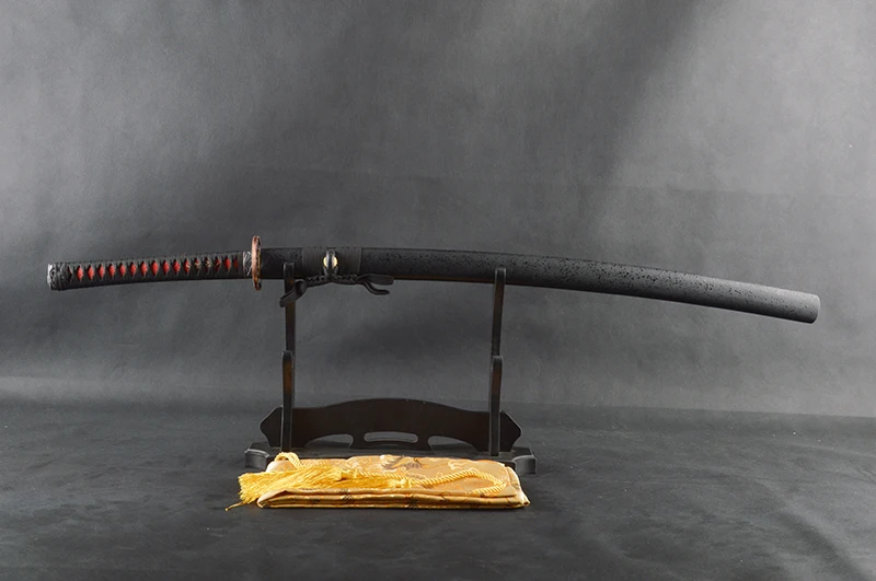 

SHI JIAN Handmade Japanese Sword Samurai Katana Battle Ready Full Tang Espada Knife 1060 Carbon Steel Cutting Practice Sword