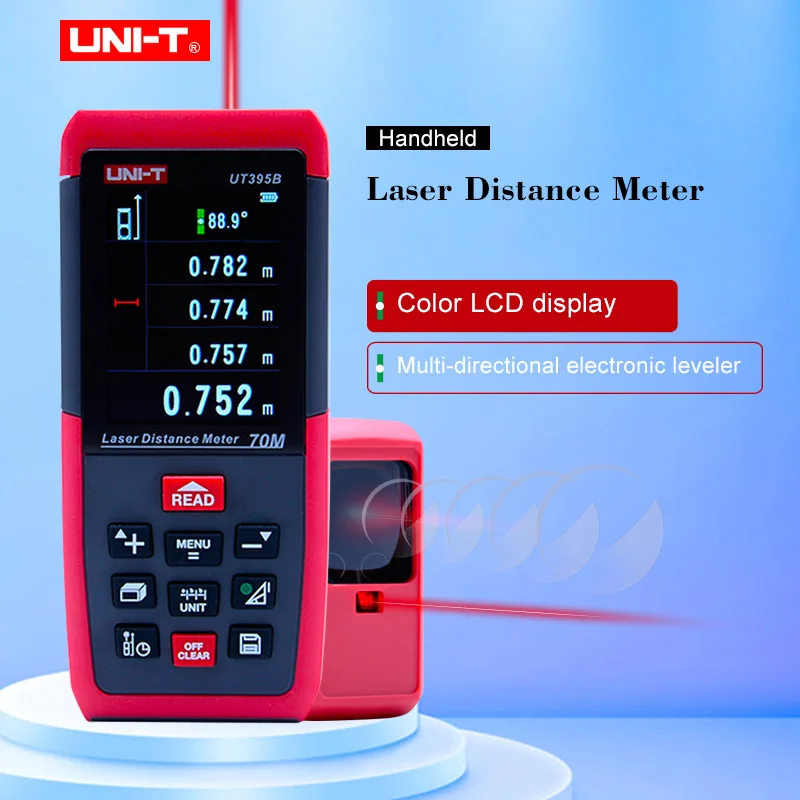 UNI T UT395A/B/C лазерный дальномер 50 м 70 100 trena инструмент для измерения|Лазерные