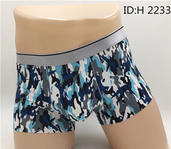 Крутые мужские трусы боксеры с флагом шелковых перьев цветное Мужское нижнее