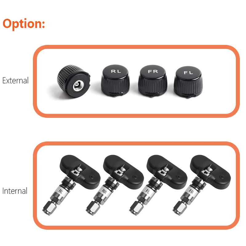 Ancel TPMS солнечная мощность и USB система мониторинга давления в шинах цифровой ЖК