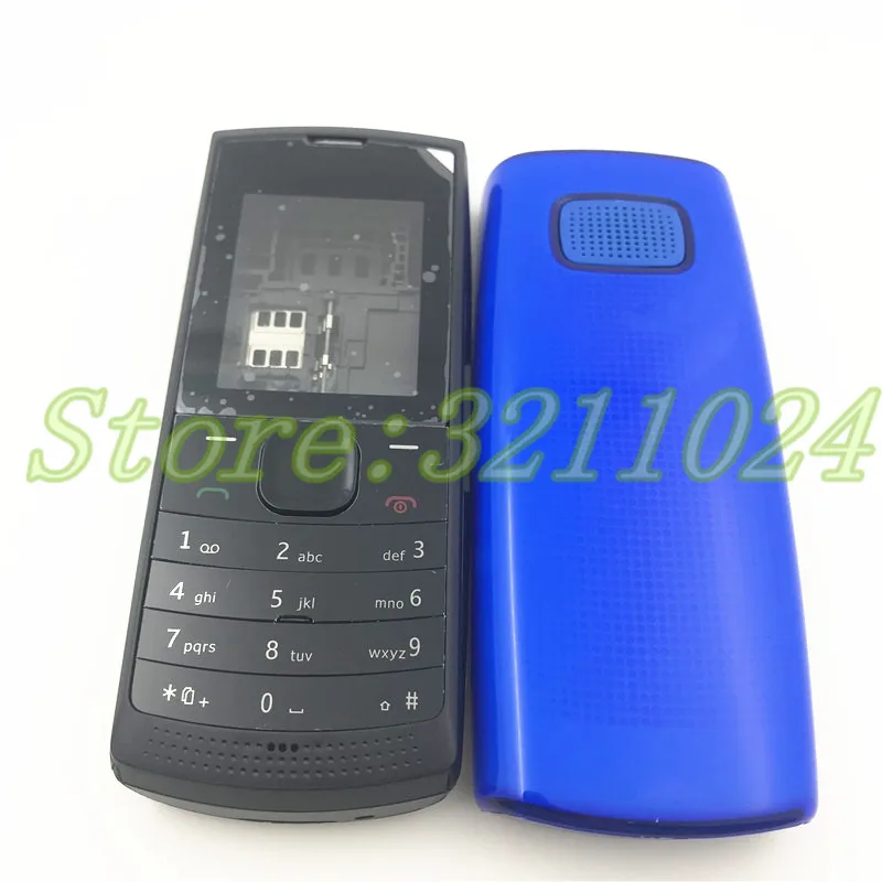 Хорошее качество полный корпус чехол для Nokia x1 X1-00 X1-01 передняя рамка+ батарейный отсек+ средняя крышка+ английские клавиатуры