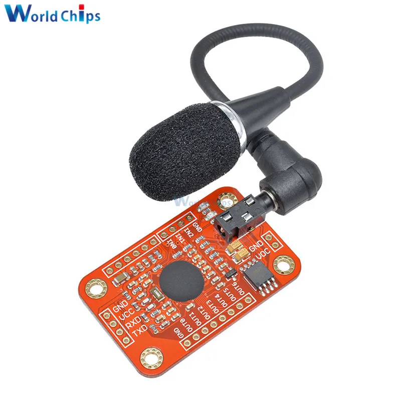 Модуль распознавания голоса V3 совместимый с Arduino поддерживает 80 видов постоянный