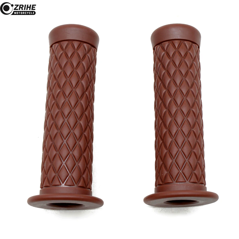 7/8 2 мм Ретро Мотоцикл ручки Sportster Кафе Racer руль Захваты для kawasaki KLX150S KX 85 250F ER 5 er6n