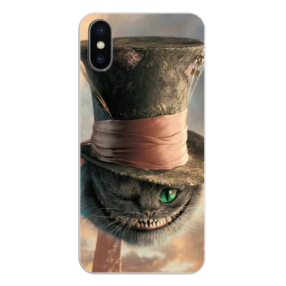 Мягкий чехол для iPhone XS Max XR X 4 4S 5 5S 5C SE 6 6S 7 8 Plus Samsung Galaxy J1 J3 J5 J7 A3 A5 Алиса в стране