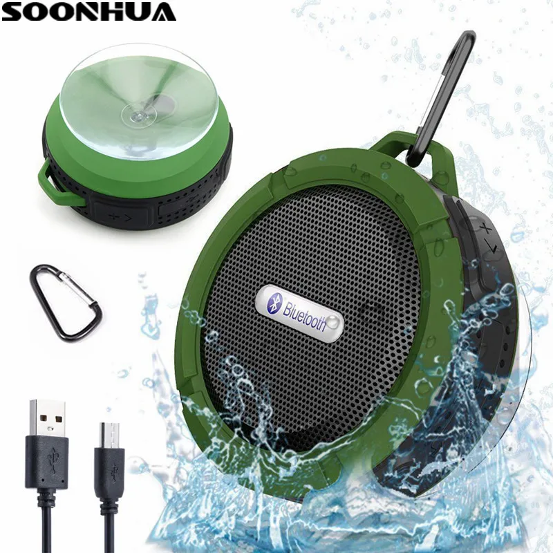 SOONHUA C6 открытый портативный беспроводной динамик Bluetooth 4 1 Стерео Встроенные