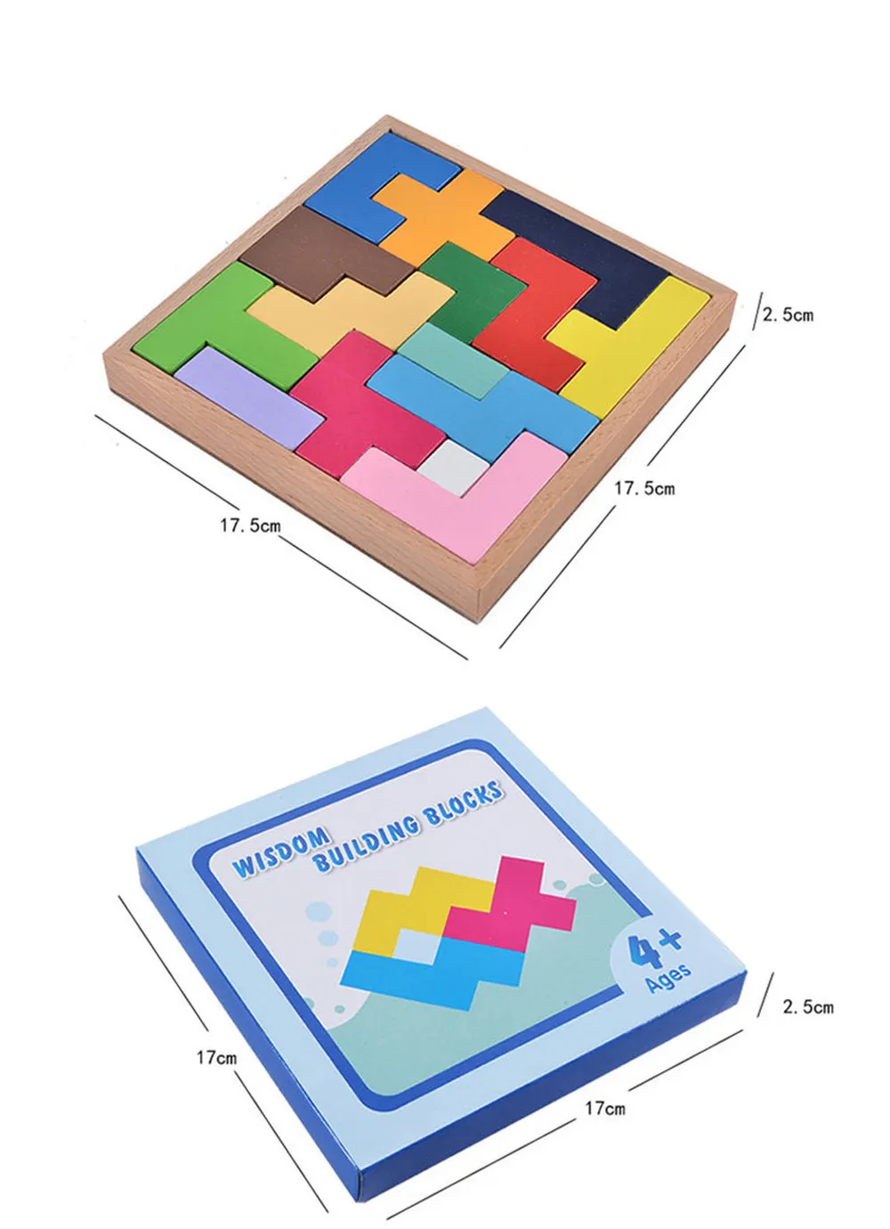 2018 Новый деревянные головоломки игрушка InGooood Tangram Логические игры Тетрис