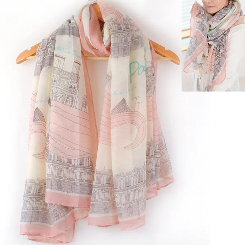 Эйфелева башня принт Европейский стиль очаровательный элегантный длинный