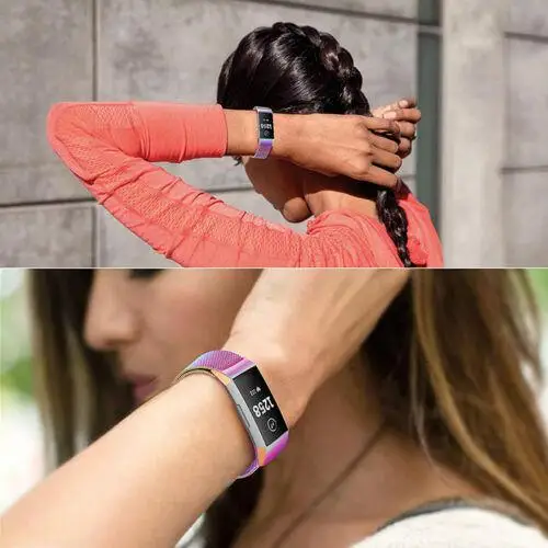 EastVita для Fitbit Charge 3 Замена ремешка Миланская лента из нержавеющей стали Магнит r60
