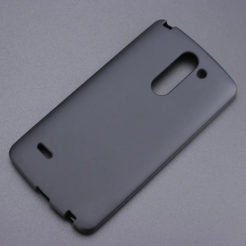 Черный гелевый ТПУ тонкий мягкий чехол-накладка для LG G3 Stylus D690 D690N 5 дюйма