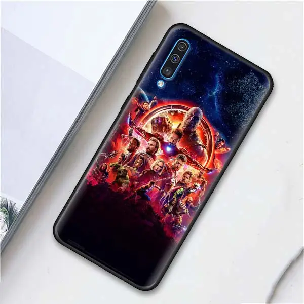 003 С принтами "Marvel", "Мстители", "Герои мягкий чехол для мобильного телефона чехол s для samsung Galaxy A6 A7 A8 плюс A9 A10 A20 A30 A40 A50 A70 M30 M20 черный чехол ков - Цвет: 003