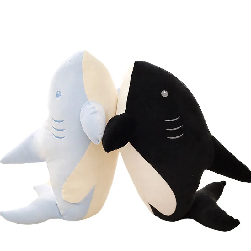 

65-90cm shark toy stuffed soft fish doll plush shark pillow cushion toys for children kids christmas bitrhday gift