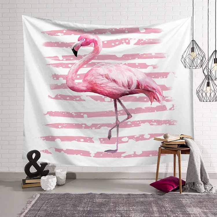 

CAMMITEVER Leaf Queen Flamingo Tapestry Wall Hanging Fabric Wallpaper Home Decor Wall Hanging for Bedroom Living Room Dorm