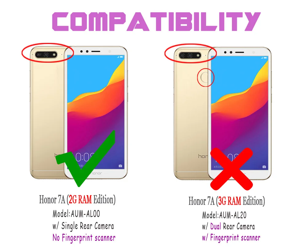 Чехол для Huawei Honor 7A (AUM-AL00) роскошный чехол с текстурой лошади откидной кошелек