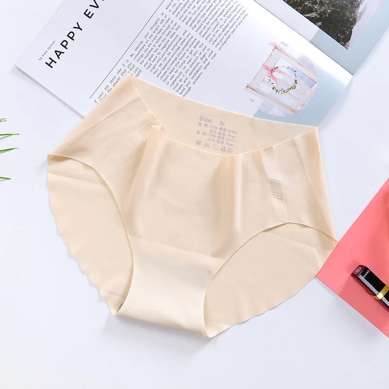 Peeli бесшовные трусы для женщин, шорты для фитнеса, йоги, сексуальные шорты для хип-зала, хлопковые шорты для бега с низкой талией, Утягивающие трусы, Спортивное нижнее белье - Цвет: apricot