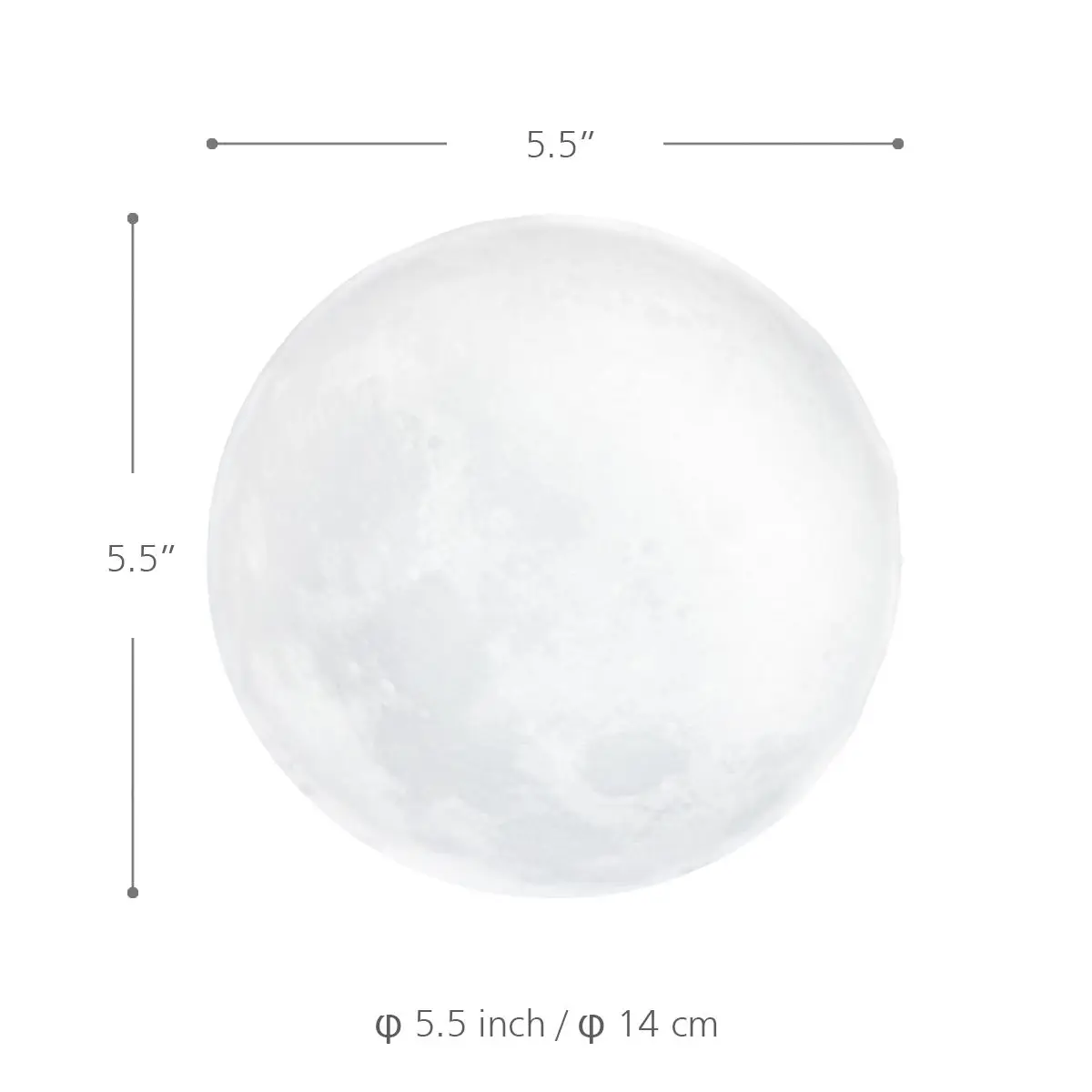 Tooarts Moon Figurine Valentine's Day Gift 3D Printed LED Light Modern Art Home Decor Craft For | Дом и сад