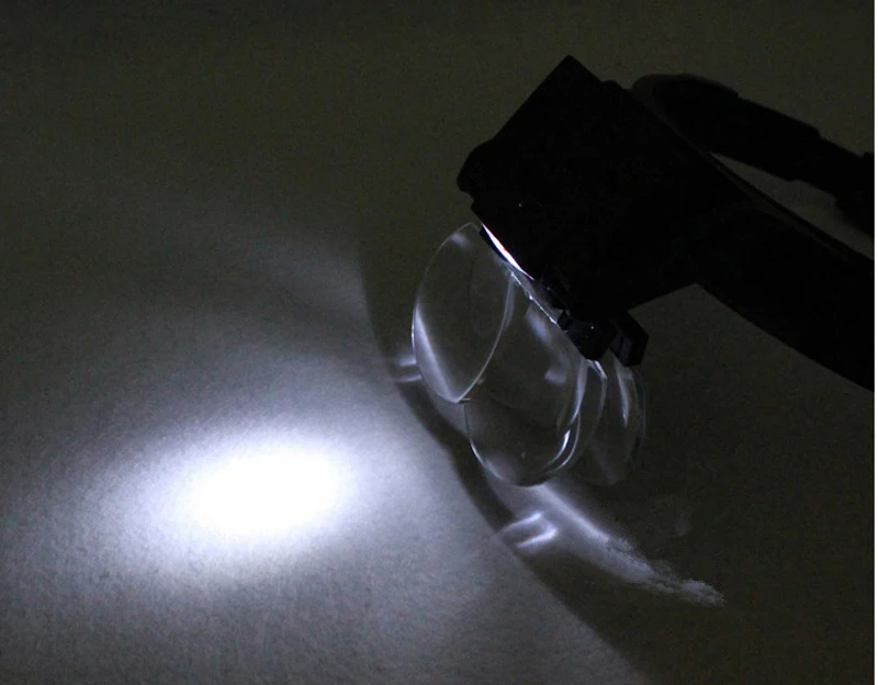 Увеличительное стекло для шлема с лупой и светодиодным индикатором | Красота