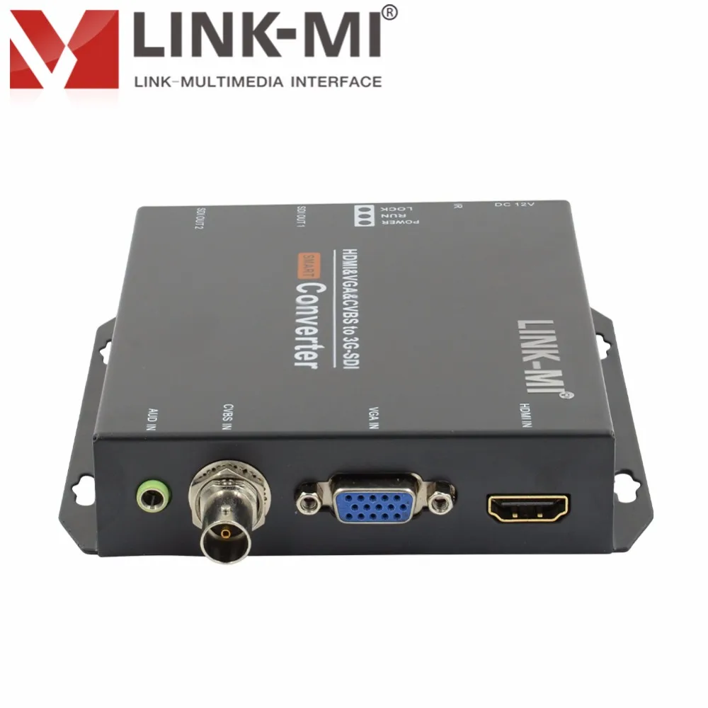 LINK MI CV190 HDMI VGA CVBS к SD/HD/3G SDI видео преобразователь до 200x120 @ 60 Гц сигнал PAL/NTSC HD m 3G m|cvbs to