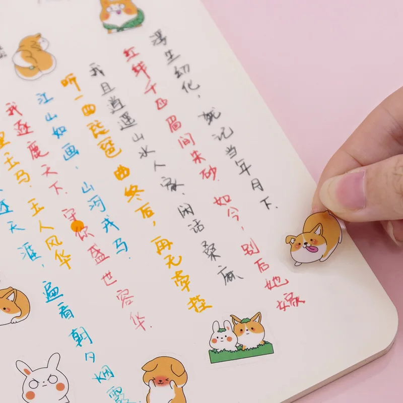 6 шт./лот Kawaii ручная работа Скрапбукинг наклейки собака пуля журнал милый DIY