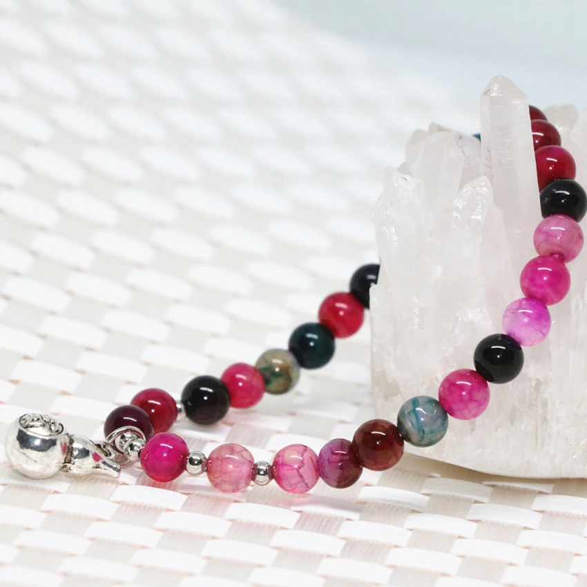 Красивые высококачественные разноцветные 6 мм круглые бусины из натурального