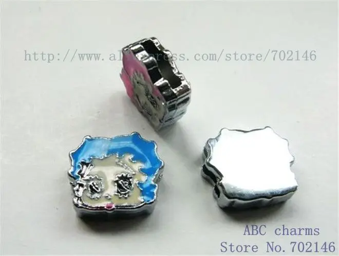 wholesale price hot ale Free shipping 10pcs BEAUTIFUL SL119 8mm Internal Dia.8mm Slide Charms Fit pet collar | Украшения и
