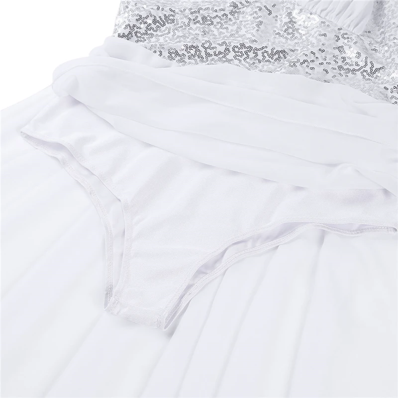 Женское платье для балета на тонких бретельках с блестками | Тематическая одежда