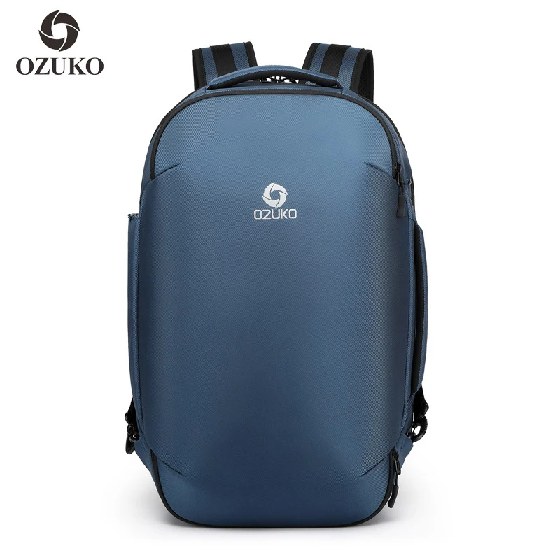 Blue Backpack Мужской Большой Вместительный багажный рюкзак для путешествий, водонепроницаемый Противоугонный мужской бизнес-рюкзак для ноутбука, модный мужской рюкзак Mochila - Цвет: Blue Backpack
