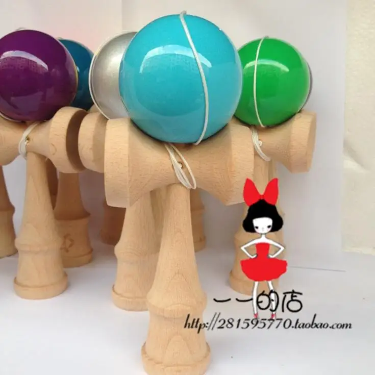 30 шт. размер: 18 5 см веселая японская традиционная игра шар Kendama красочная