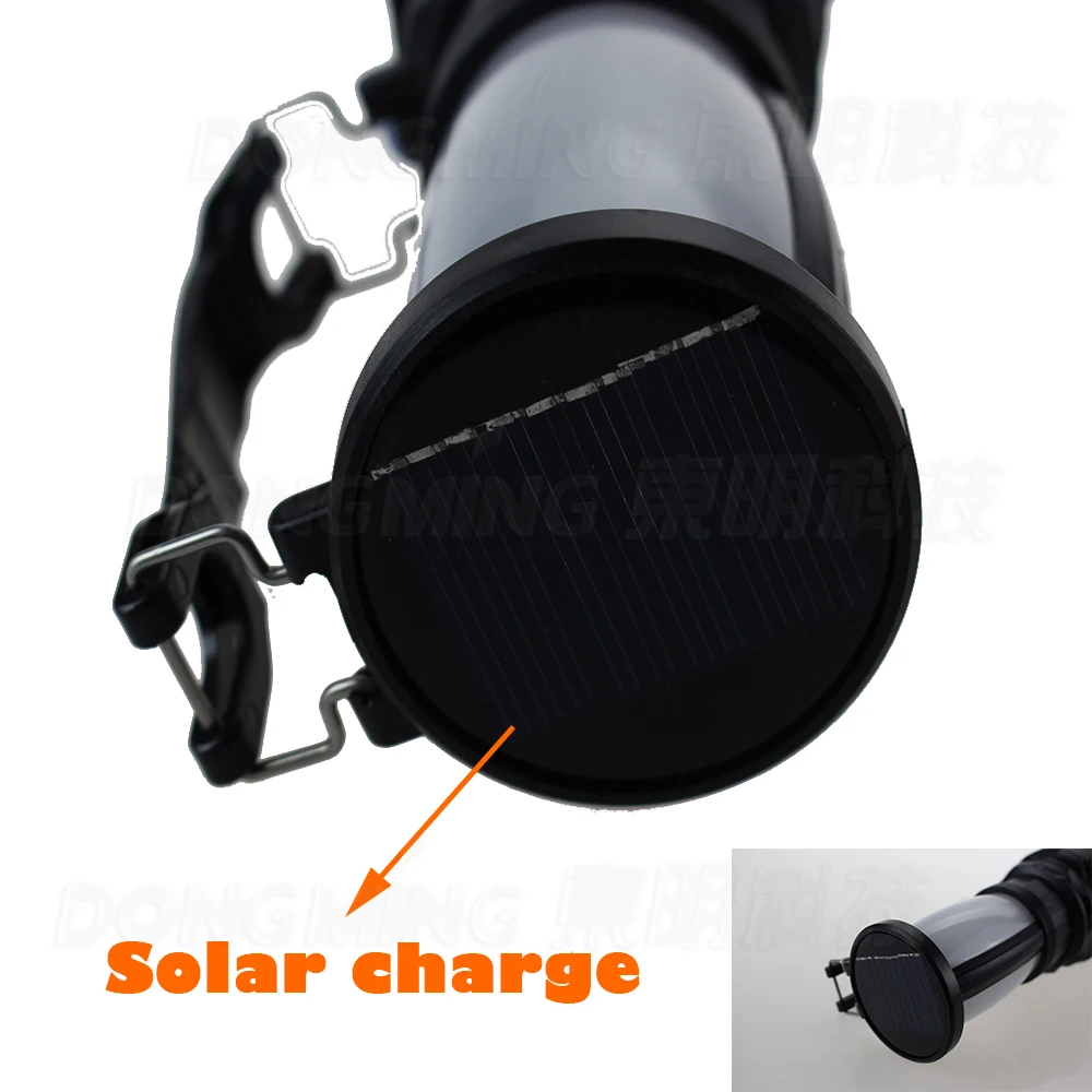 Verkaufen 20 Teile/los Solarbetriebene Taschenlampe Outdoor Camping Wandern Jagd Blitzlampe Taschenlampe 3 Modus