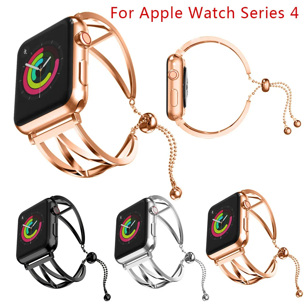 Браслет из нержавеющей стали для Apple Watch серии 4 44 мм Роскошные ювелирные изделия