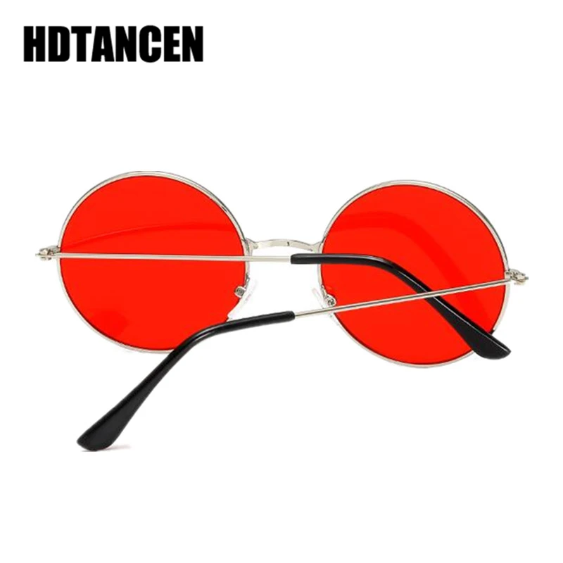HDTANCEN 2018 Burst металлические круглые модные морские линзы красные солнцезащитные