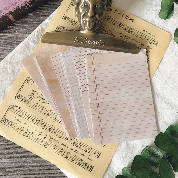 8 листов/упаковка ретро-сетка/линия винтажная этикетка ручная учётная запись