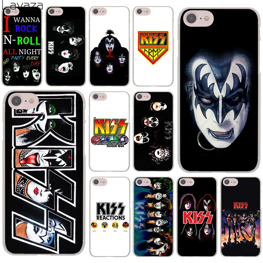 Жесткий чехол Lavaza Gene simmonkiss band для iPhone XR X 11 Pro XS Max 8 7 6 6S 5 5S SE 4S 4 10|case a|case pluscase for |