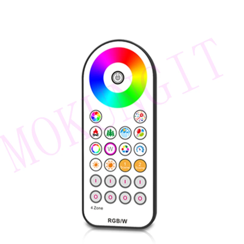 4 зоны 2 4G RGB/RGBW Пульт дистанционного управления R22 канала Сенсорное цветное кольцо
