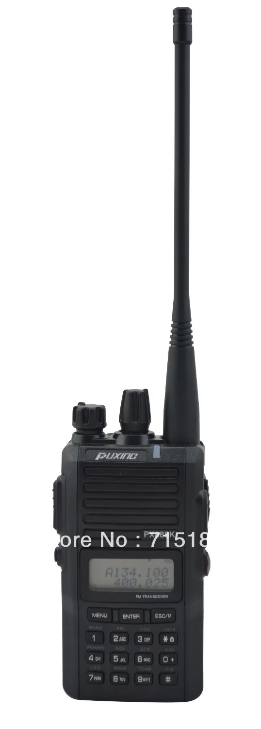 Черный цвет PUXING PX-888K двухдиапазонный VHF& UHF Профессиональный FM трансивер 5 Вт 128CH сканер радио PX 888K портативная рация