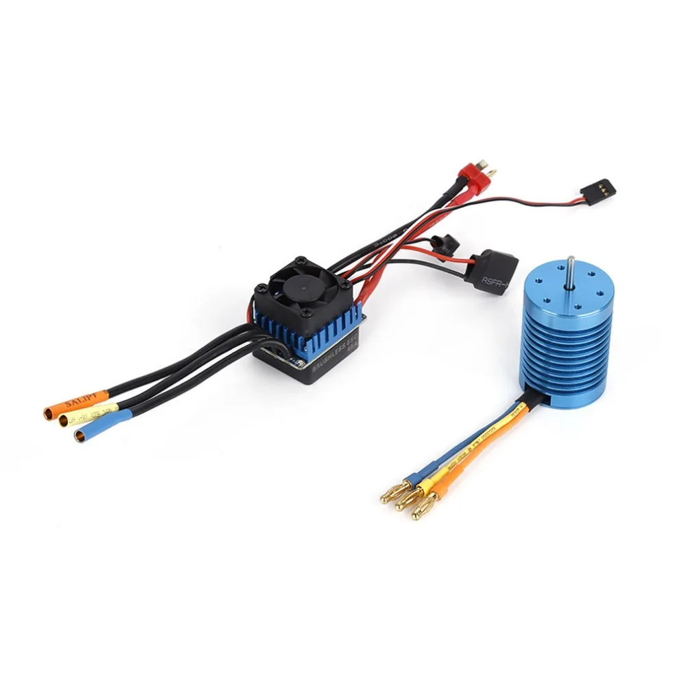 3650 1/10 4370KV слот Бессенсорное безщеточный с 45A бесщеточный ESC