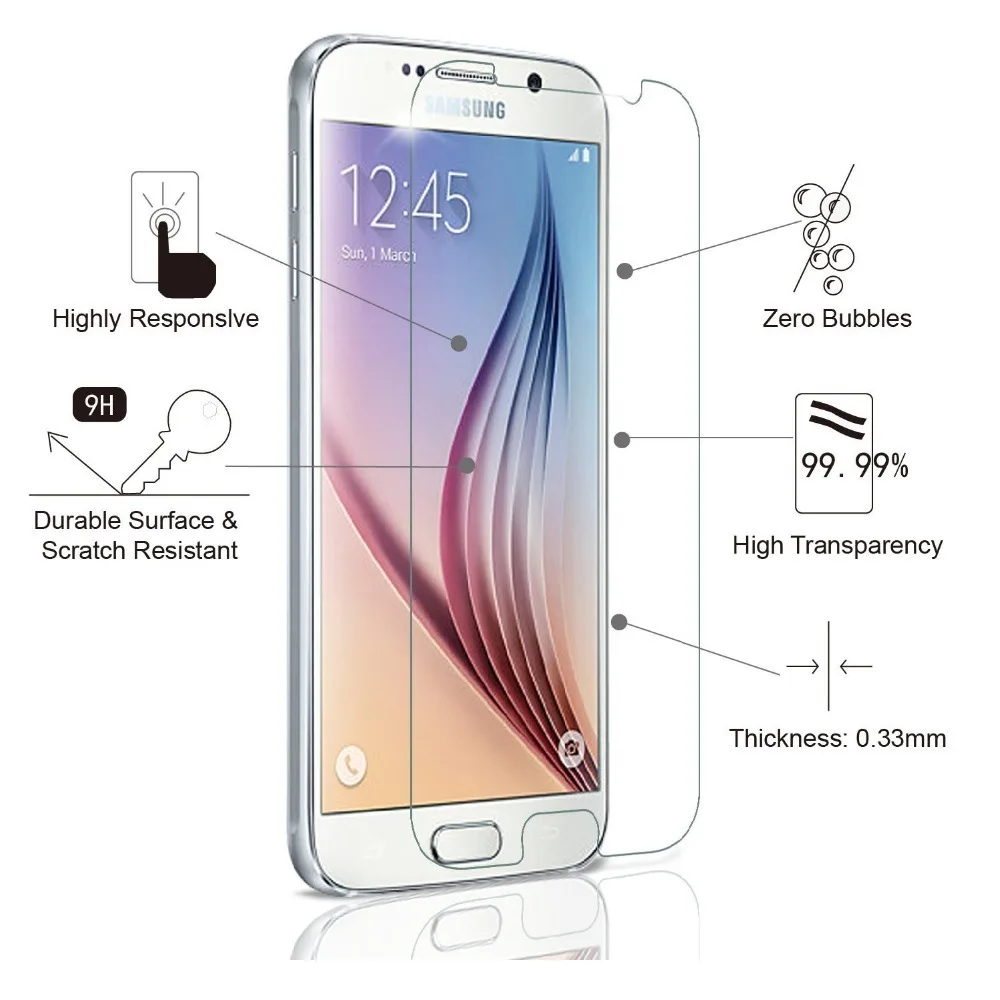 Для Samsung Galaxy A8 A9 S5 A3 A5 A7 J3 J5 2017 J7 J2 PRIME J1 2016 оптовая продажа 2.5D закаленное защитное