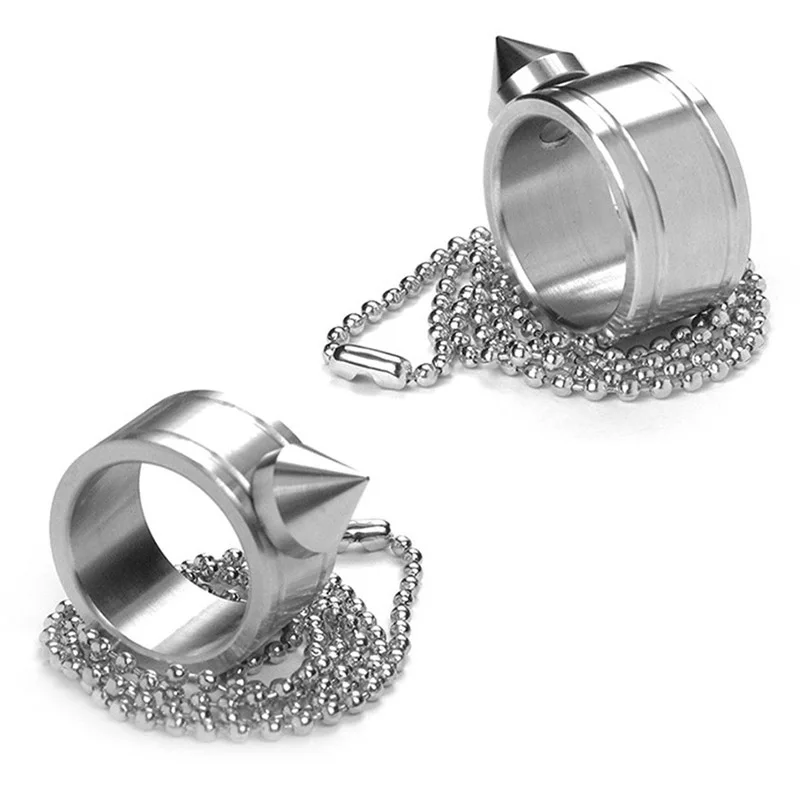 Кольцо на палец для самозащиты из нержавеющей стали|steel stainless|steel silversteel defense |