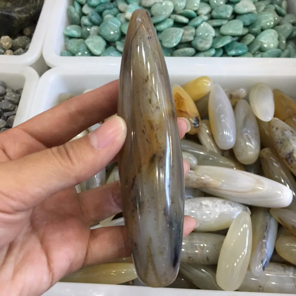 

130g natural agate grotto massage stick of agate massage therapy