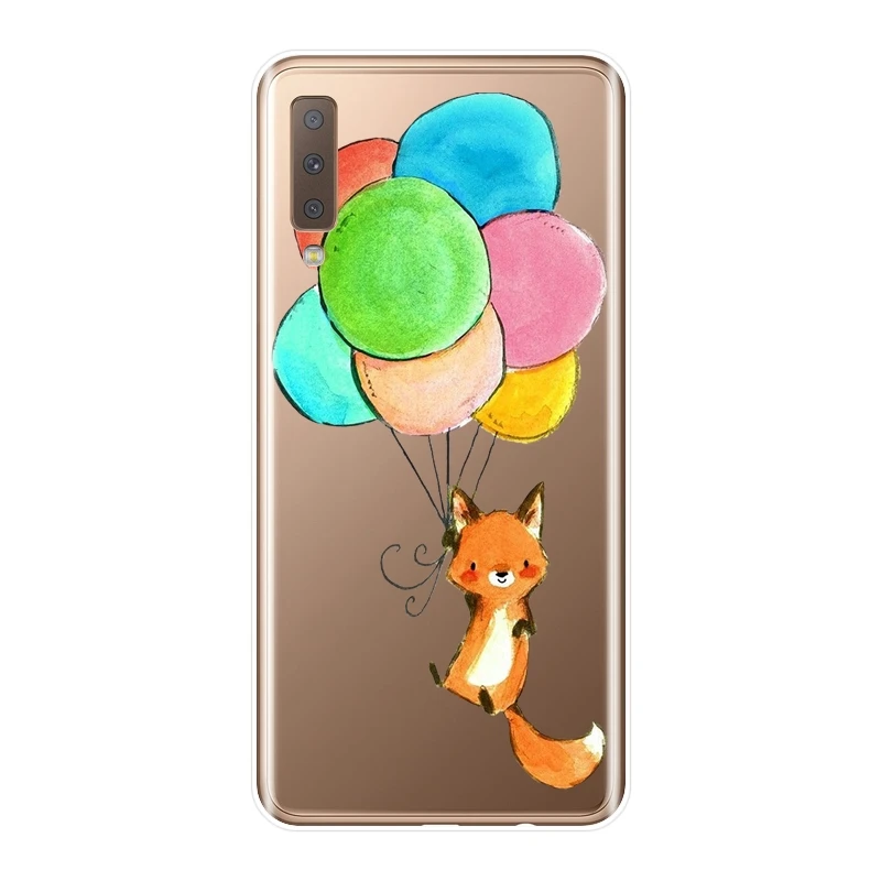 Чехол для телефона Samsung Galaxy A6 A7 A8 2018 A3 A5 2016 2017 мягкий силиконовый чехол-накладка