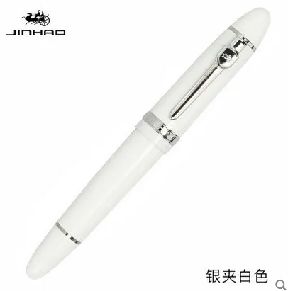 E Прибытие jinhao 159 роскошные высококачественные металлические черные чернильный фонтан ручка 0,5 мм перьевые ручки школьные и канцтовары на подарок - Цвет: E