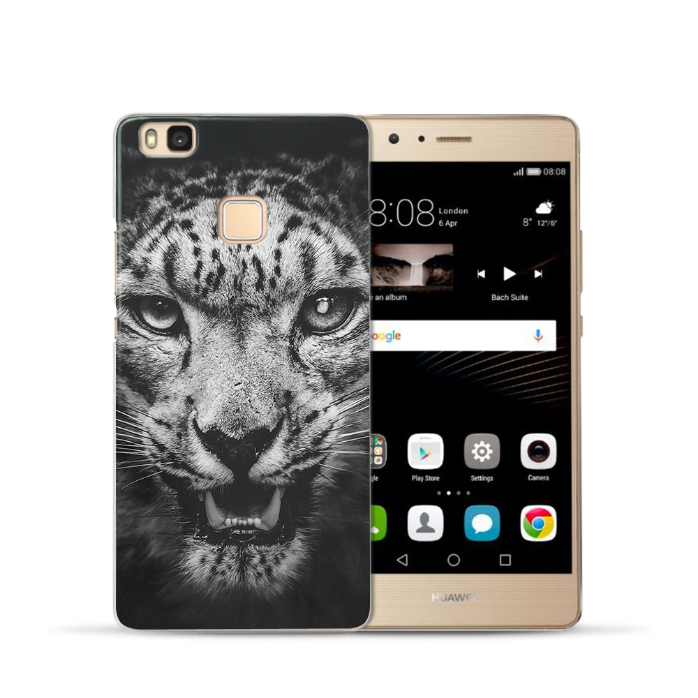 Чехол Weldone с тигром львом чехол для Huawei P20 Lite Pro P10 Plus P8 P9 2017 honor 9 6A 6X силиконовый