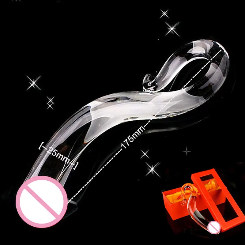 Новый стеклянный фаллоимитатор искусственный пенис со змеиным пирексом секс