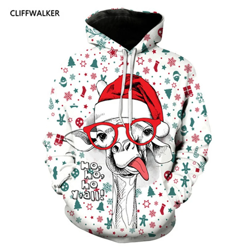 Дропшиппинг череп 3D печати толстовки Рождество для Для Мужчин's Осенняя