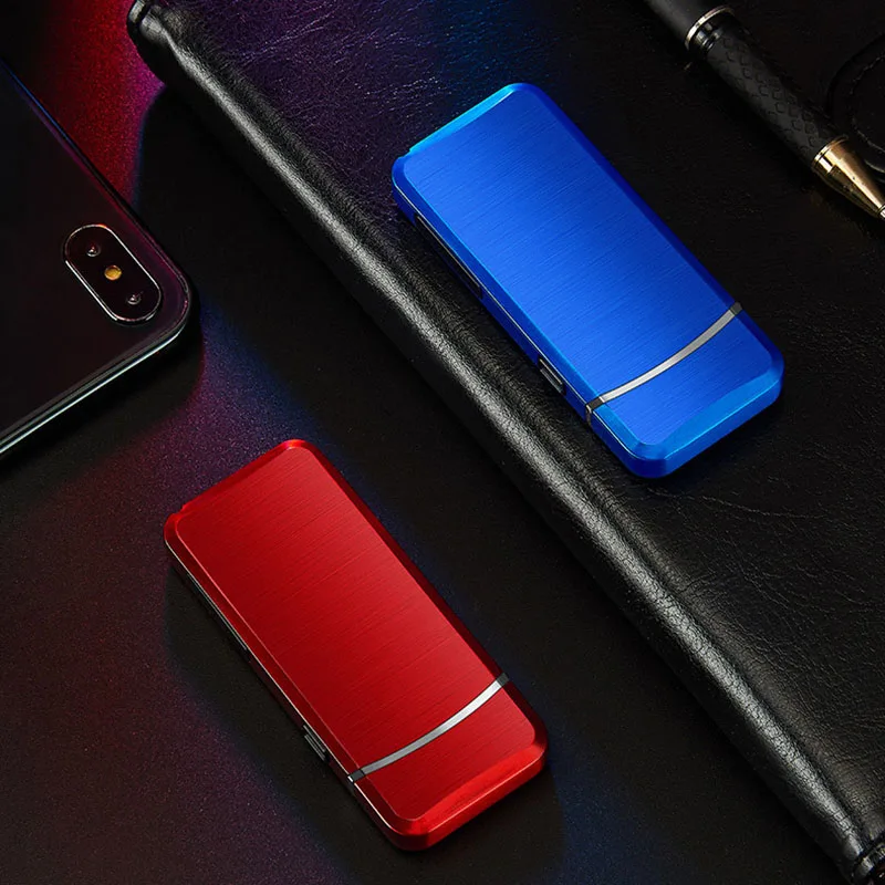 Электронная сигарета USB Зажигалка двойная дуга импульсная USB перезаряжаемая Зажигалка плазменная ветрозащитная беспламенная курительная электрическая зажигалка