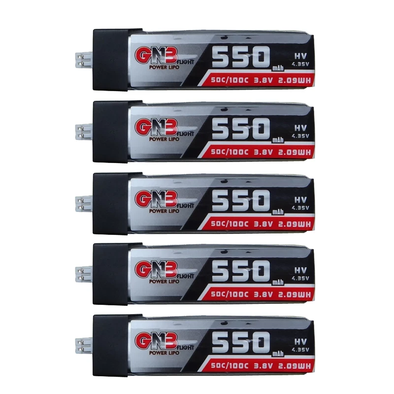 5 шт. литий полимерный аккумулятор Gaoneng 550 мАч 1S 50C/100C 4 35 в HV разъем PH2.0 для Tinyhawk TINY8X