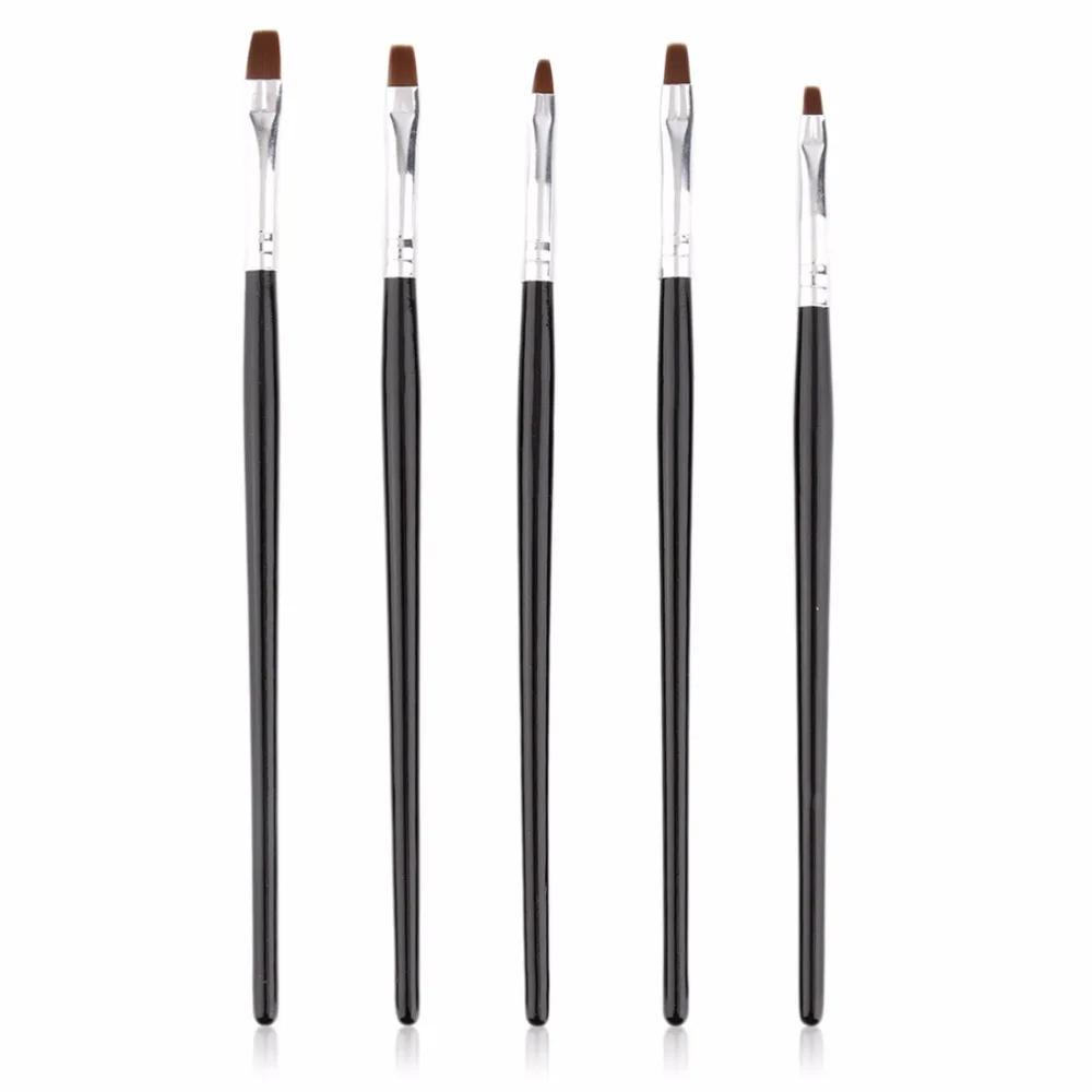Набор кистей для акрилового маникюра 5 размеров/набор|nail art brush set|art setnail |