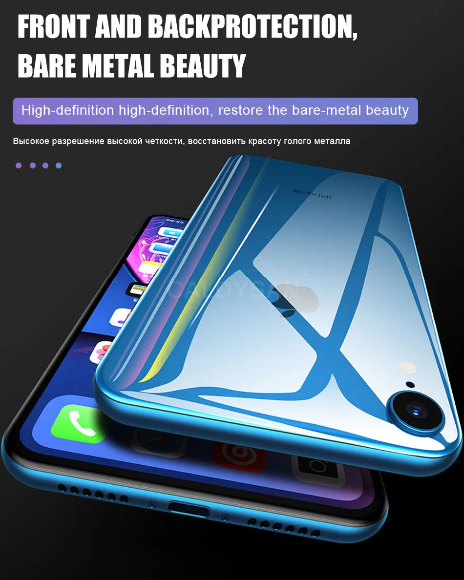 Передняя+ задняя 15D Защитная Гидрогелевая пленка для IPhone XR XS Max X 8 7 6 6s Plus 11 Pro Max защитная пленка полное покрытие