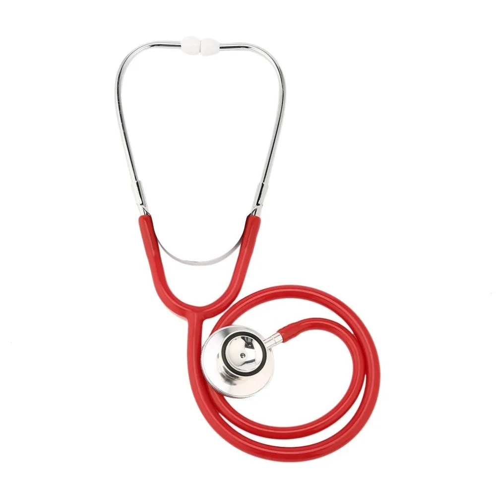

Double Dual Head Stethoscope Single Tube Doctor Nurse Professional Cardiology Stethoscope Aluminium Alloy Chestpiece Health Care