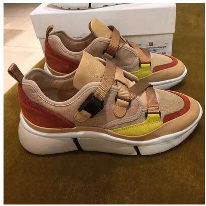 as shown Basket Femme Летние Осенние разноцветные пряжки кроссовки женские уличные модные повседневные белые кроссовки обувь на платформе кроссовки - Цвет: as shown