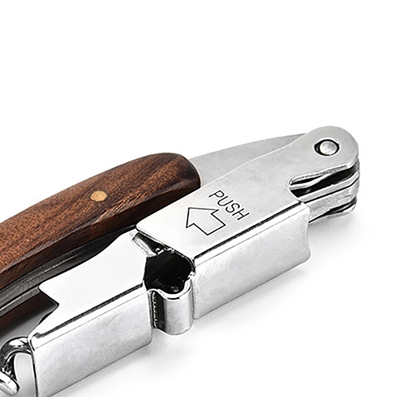 1 ПК все-в-одном стопор Нержавеющая сталь деревянный портативная для пивных